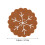 XIUH Christmas Felt Coasters, Snowflake & Tree Design, 1 2
