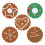 XIUH Christmas Felt Coasters, Snowflake & Tree Design, 1 3