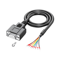 DB9Pin Male To Open End Cable 1.5M-Nut fixed Female head