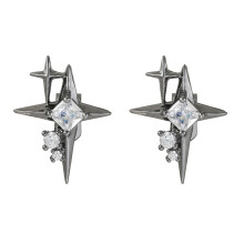 Ornements minimalistes à clips d'oreille pour casques- noir