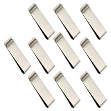 10Pcs Multipurpose Metal Pen Clip For Document-No. 3 silver