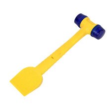 Heavy Duty Rubber Mallets With Ergonomic Grip For-Yellow 2 in 1