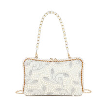 Faux Pearls Handbags for Women Elegant Wedding Bags-065J 1