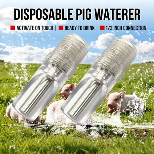 10 Count Corrosion Resistant Pig Drinking System For Swine 1