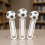 3 stuks 3D-geprinte voetbalvorm plastic bladwijzers 5