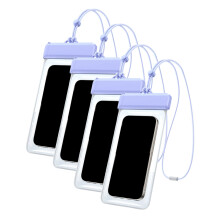 4PCS Heavy Duty waterdichte telefoonhouders Schokbestendig-Paars
