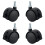 4Pcs Quiet Universal Casters Fixed Castors-6x15threadbrake 1