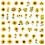 100Pcs Aesthetic Flower Pattern Sticker Waterproof-sunfl ower 6