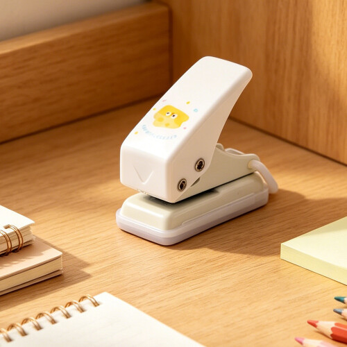 1/4Inch 6MM Single Hole Puncher Handheld Hole Punches 6-Yellow 1