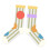 Fashionable Stacked Crew Socks with-Light green vertical 1