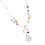 Multiple Colored Beaded Shell And Starfishes Pendant Necklace-A 1