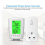 Smart Programmable Wireless Remote Thermostat + Plug in Socket Heating Cooling Program Temperature Controller--AC220V-240V 13A UK Plug 4