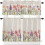 Kitchen Curtain Valance Coffee Gnome Brown 2-Pack 27.5" W x 2