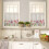Kitchen Curtain Valance Coffee Gnome Brown 2-Pack 27.5" W x 4