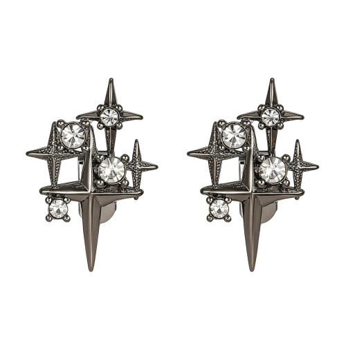 Accessoire d'écouteur étoile scintillante en zircone,-Noir