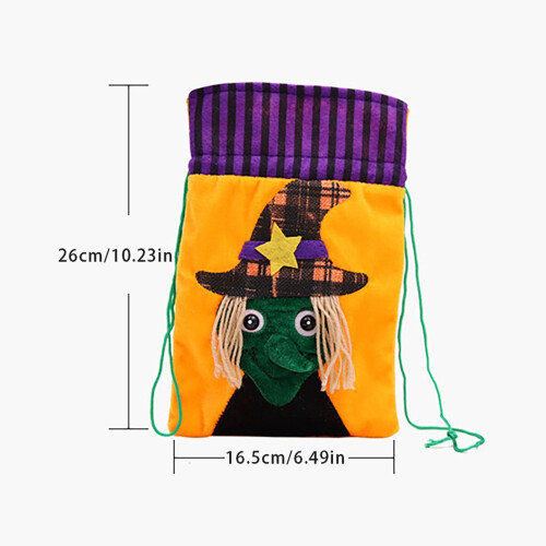 Halloween slikpose jute græskar design 10 stk 2