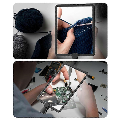 Μεγεθυντικός φακός Hands-Free με 50 LED φως και μεγεθυντικό φακό σελίδας με λαιμόκοψ 2