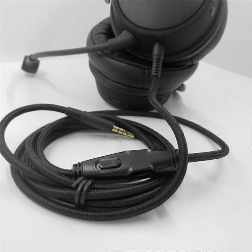 Compatible with -HyperX Cloud Alpha/-HyperX Cloud Core Flight Headphone Cable with Volume Control Sound Control Headphone Cable 1