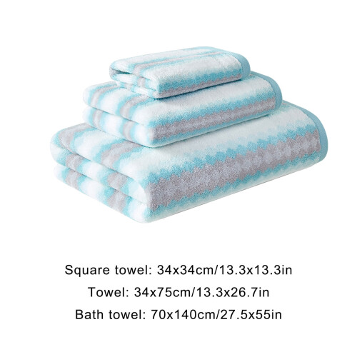 Ensemble de serviettes de bain douces et absorbantes 3 pièces 2