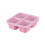 Wheat Straw Lunch Box 4-Compartment with Clear Lid 2