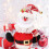 Juldocka presentpåse med jultomtemotiv, snögubbe, 1 styck 2