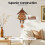 Wall Clock 25*10*50cm Wood Cuckoo Clock 4