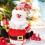 Juldocka presentpåse med jultomtemotiv, snögubbe, 1 styck 5