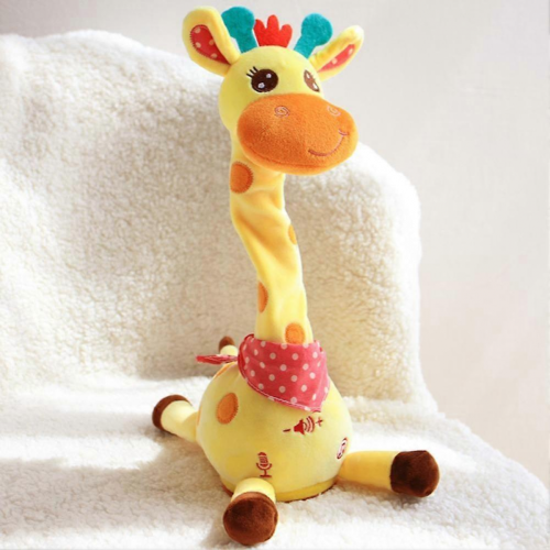 Volume adjustable rocking dancing giraffe plush toy stuffed animal singing 1