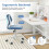 Resenkos Kids Ergonomic Study Chair, Adjustable Height, Blue 5