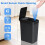 4-Gallon Touchless Sensor Trash Can – Slim Bathroom Bin 4