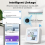 Tuya WiFi Temperature Humidity Sensor Smart Life Backlight Hygrometer Thermometer Sensor Support for Alexa 5
