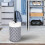 Laundry Basket Fabric 90L Foldable with Aluminum Handles 3