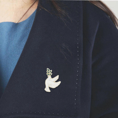 Σετ καρφίτσες Peace Dove 4 τεμαχίων: Vintage καρφίτσες πέτου με ζώα για γυναίκες, κομψές 1