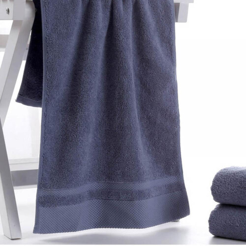 Baumwollhandtuch, blau-grau, 1 Stück 1