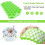 Silicone Ice Cube Tray with Lid 74-Cube Stackable 5