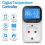 Digital Temperature Controller Socket Outlet Thermostat with Time Sensor Probe Heating Cooling Switch 16A EU Plug 3