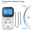 Digital Temperature Controller Socket Outlet Thermostat with Time Sensor Probe Heating Cooling Switch 16A EU Plug 5