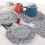 Gray Cotton Woven Coasters with Tassels – 4-Pack 5