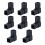 8Pcs Square Tube Connector Fastener Fixed Joint 90 Degree Elbow 1