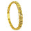 Beautiful Gold Plated Open End Hollow Carved Bangle-Section 2 1