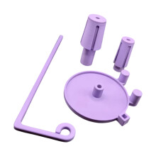Porte-bobine de fil à coudre ergonomique, avec poignée-Violet