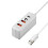 USB/Type C Snellaadconverter Voeding 4-poorts-2,8 meter 1