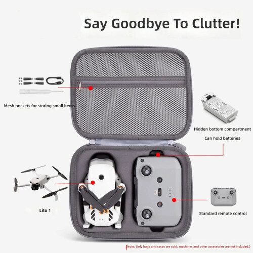 Mallette de rangement pour Drones Lito 1/Lito X1, batterie-Gris 1