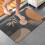 Tapete de banheiro preto estilo boho antiderrapante 50x75cm (20x30 polegadas) 4