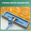 Flat Plate Floor Mop with 3 Microfiber Cloths 5