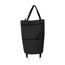 Sac à provisions portable à roulettes, télescopique et pliable (1 pièce)