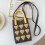 Adjustable Crossbody Bag with Love Knit Pattern Large-Red 7