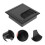 Cache-câbles de bureau noir, passe-câbles en aluminium, 80 mm, lot de 4 4