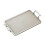 Rechteckiges Serviertablett mit Griffen, grau 7