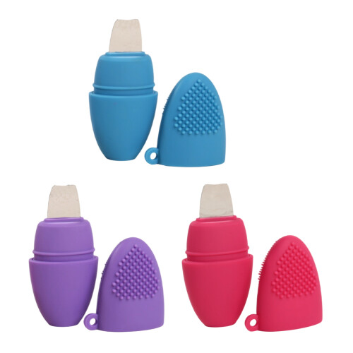 Silicone Blackhead Remover Tool With Soft Bristles-Blue 1